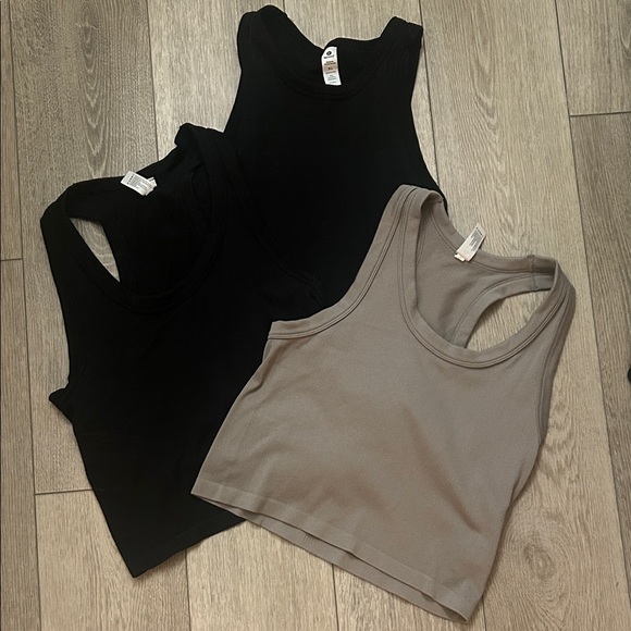 90 Degree By Reflex Tops - Women's Black and brown Tank Tops